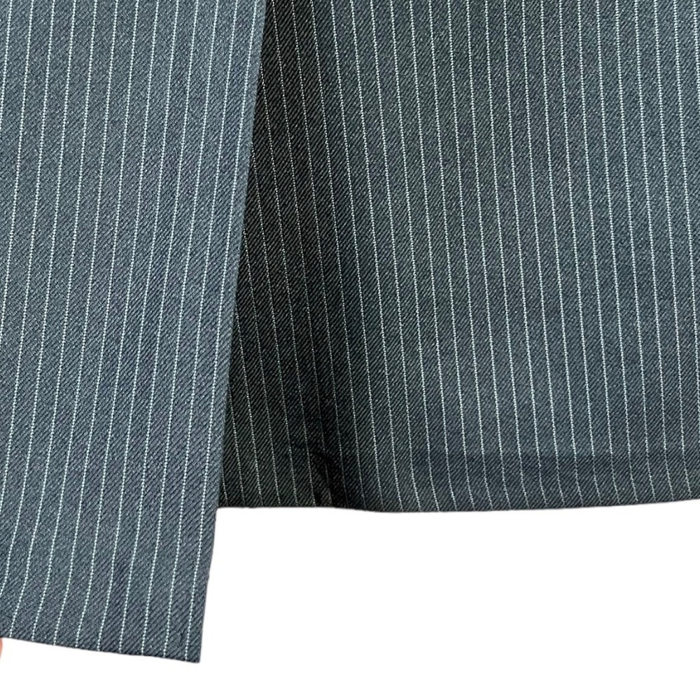 American Fashion Collection Men Suit Jacket Dark Grey Pinstripe‎ Two Button - Picture 5 of 10